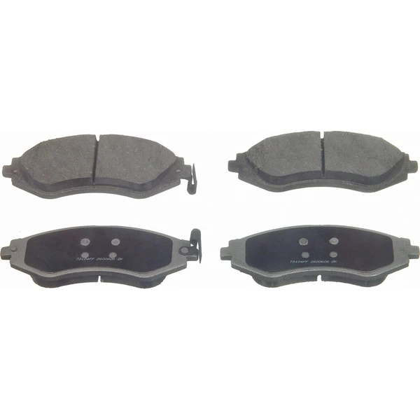 Wagner PD1035 Disc Brake Pad Set, Front Side