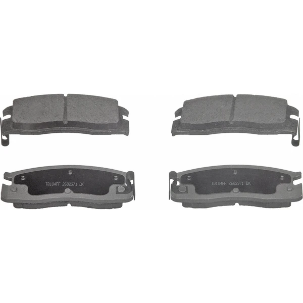 Wagner PD398A Disc Brake Pad Set, Rear Side