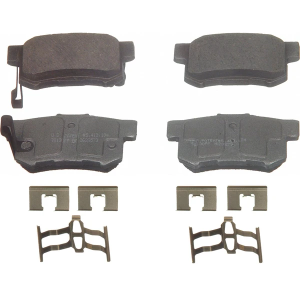Wagner QC536 Disc Brake Pad Set, Rear Side
