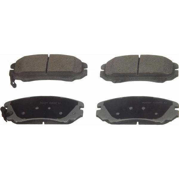 Wagner QC924A Disc Brake Pad Set, Front Side