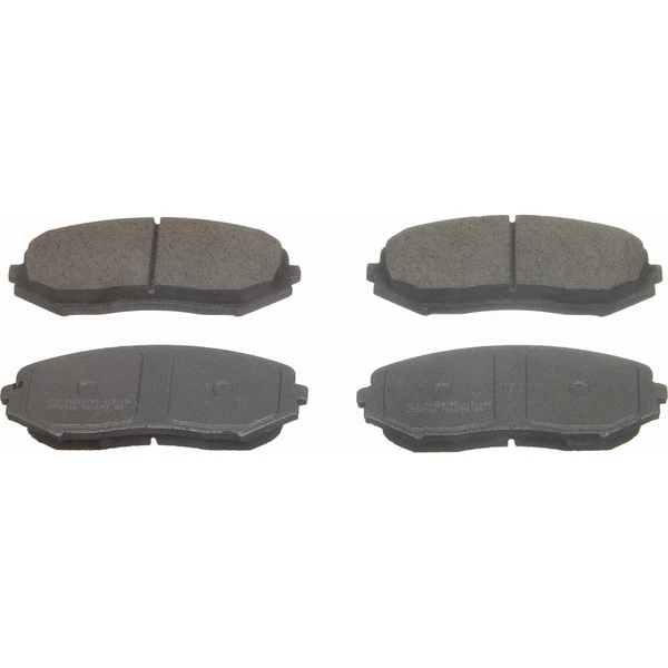 Wagner QC1188 Disc Brake Pad Set, Front Side