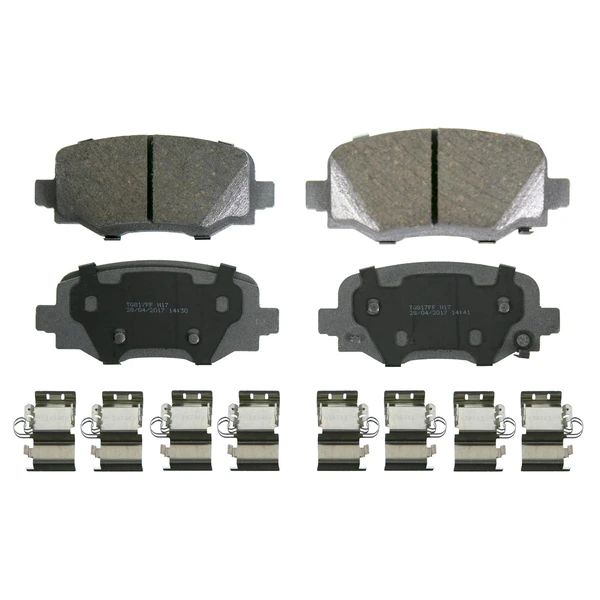 Wagner QC1809 Disc Brake Pad Set, Rear Side