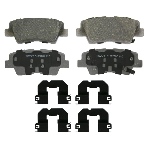 Wagner QC1848 Disc Brake Pad Set, Rear Side
