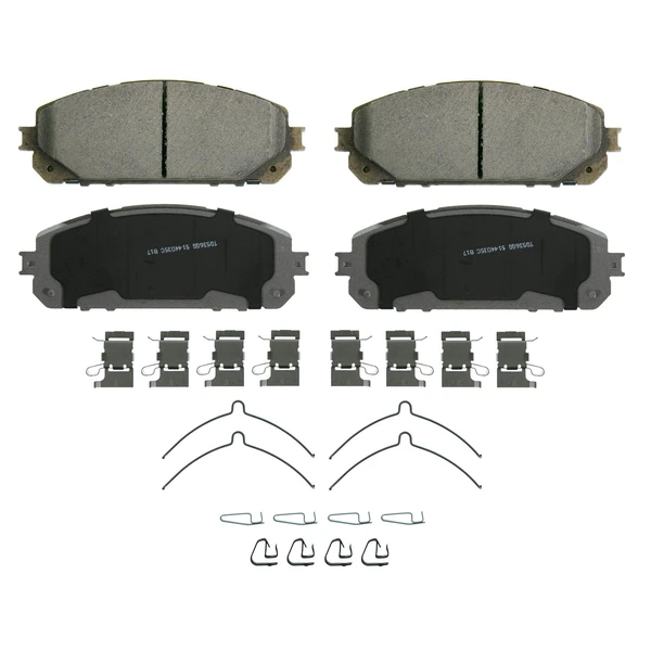 Wagner QC1843 Disc Brake Pad Set, Front Side