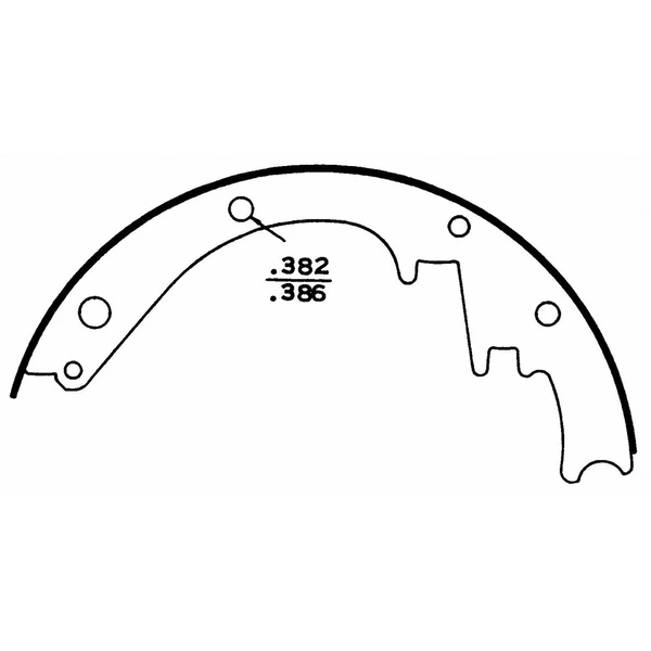 Wagner Z161 Drum Brake Shoe