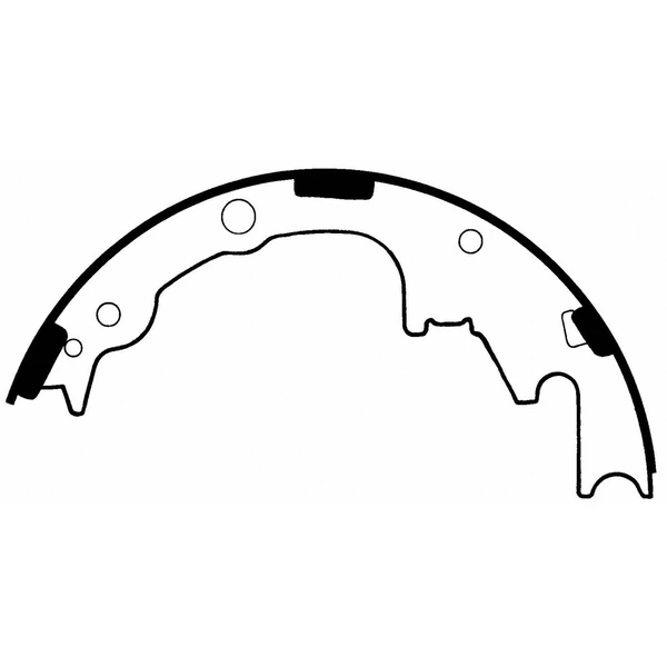 Wagner Z769 Drum Brake Shoe, Rear Side