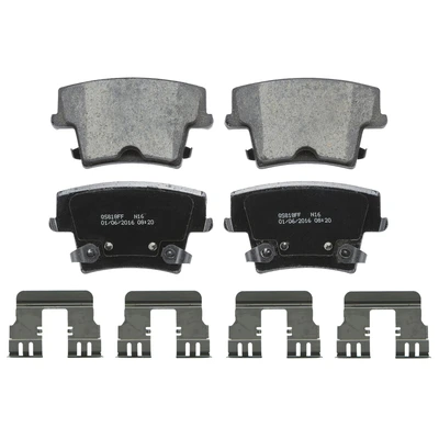 Wagner ZD1057A Disc Brake Pad Set, Rear Side