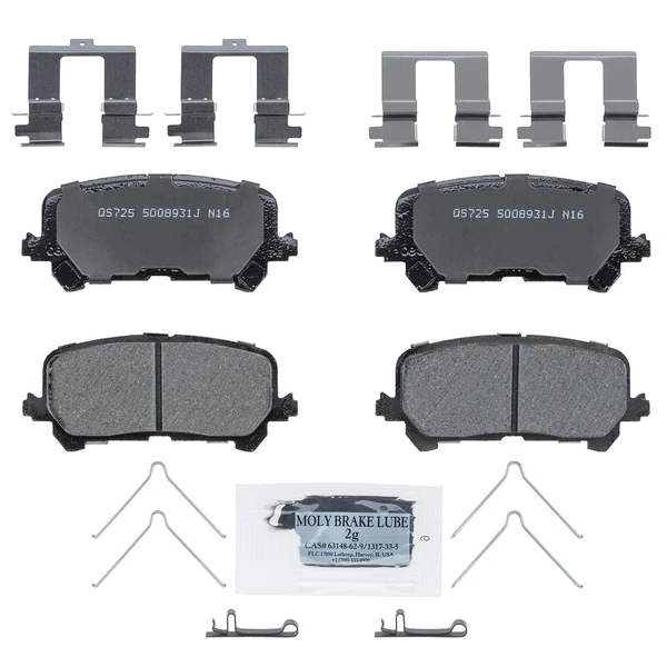 Wagner ZD1724 Disc Brake Pad Set, Rear Side