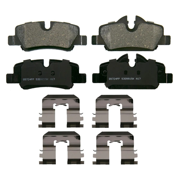 Wagner ZD1800 Disc Brake Pad Set, Rear Side
