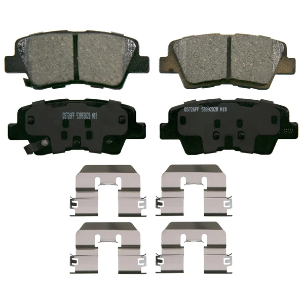 Wagner ZD1812 Disc Brake Pad Set, Rear Side