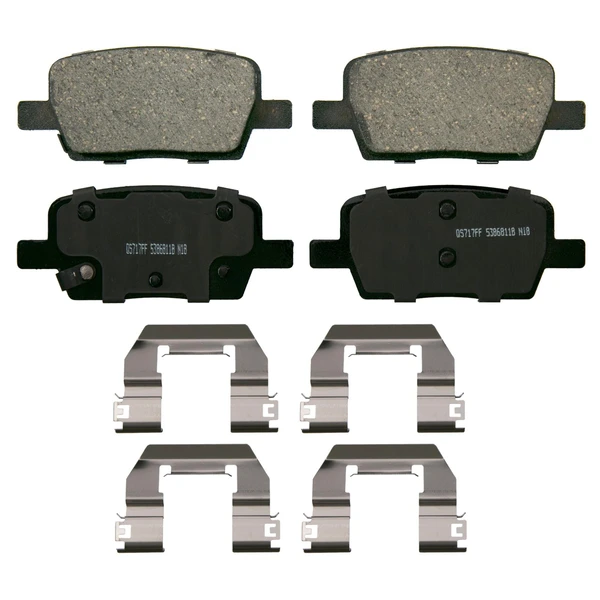 Wagner ZD1877 Disc Brake Pad Set, Rear Side