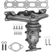 Catalytic Converter with Integrated Exhaust Manifold - Front Side - Walker 14650