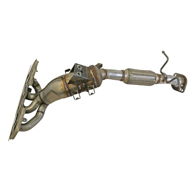 Catalytic Converter with Integrated Exhaust Manifold - Front Side - Walker 84361