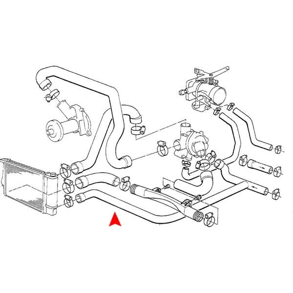 ÜRO Parts 11531722743 HVAC Heater Hose