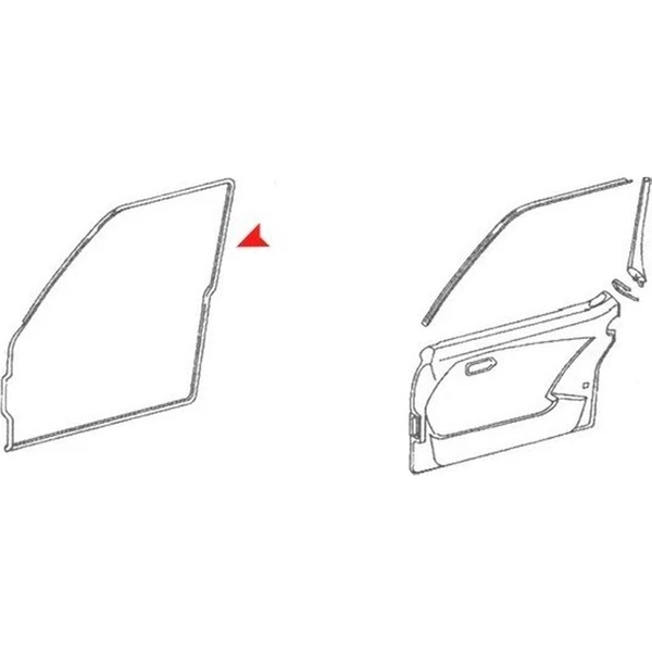 ÜRO Parts 1167200378 Door Seal, Front Left Driver Side