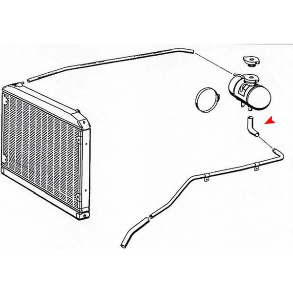 ÜRO Parts 1135010982 Engine Coolant Reservoir Hose