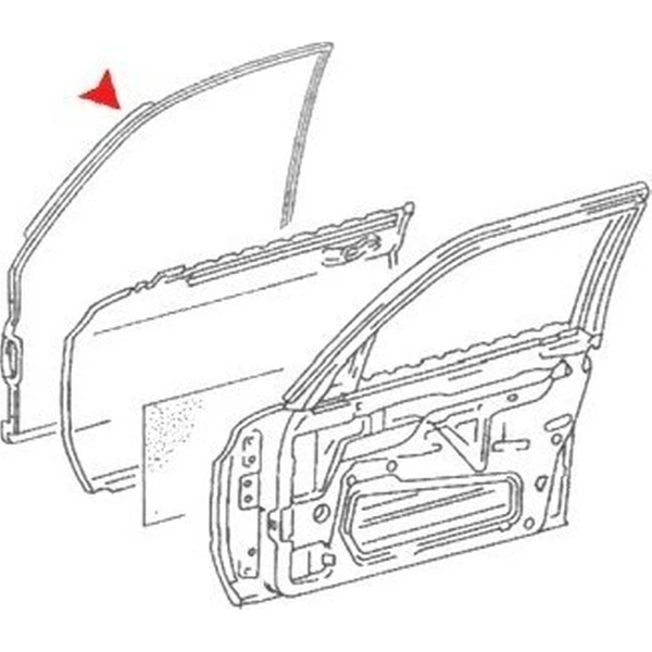 ÜRO Parts 1267200278 Door Seal, Front Right Passenger Side