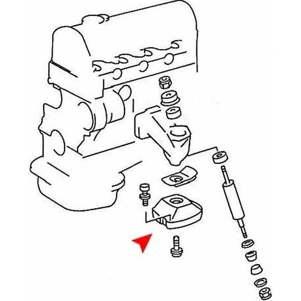 ÜRO Parts 1232413013 Engine Mount, Left Driver Side
