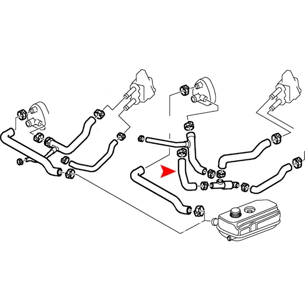 ÜRO Parts 4284303 HVAC Heater Hose, Engine To Valve