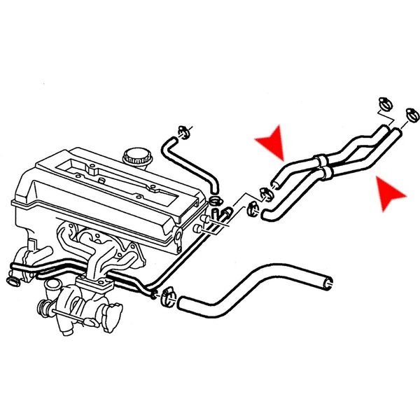 ÜRO Parts 4961074 HVAC Heater Hose