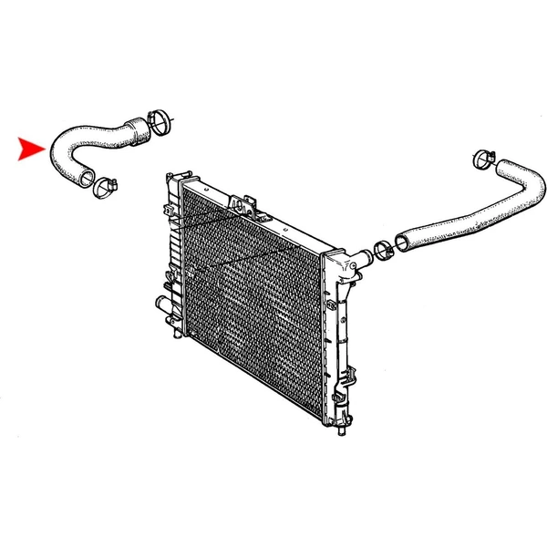 ÜRO Parts 7576663 Radiator Coolant Hose, Lower