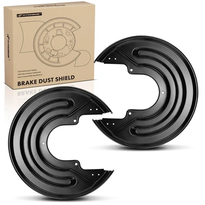 2 Pcs Driver & Passenger Brake Dust Shield