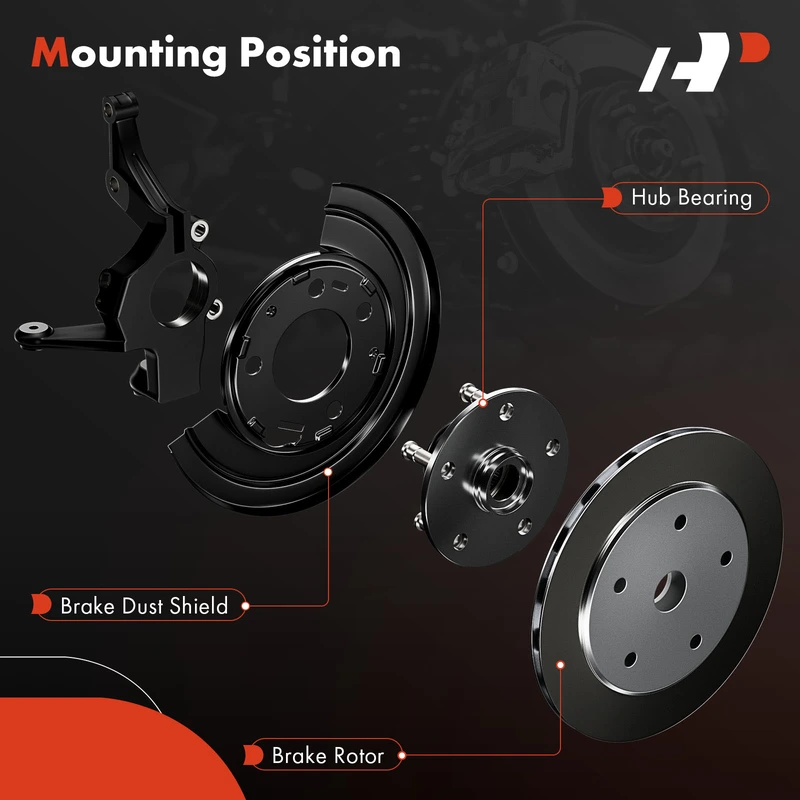 2 Pcs Rear Brake Dust Shield for Volkswagen Passat 06-10 Audi A3