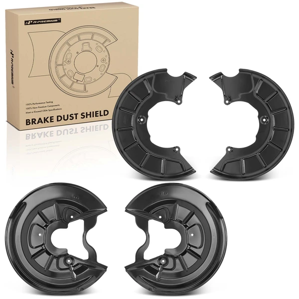 4 Pcs Front & Rear Brake Dust Shield for 2006-2013 Audi A3