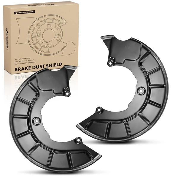 2 Pcs Front Brake Dust Shield for 2006-2013 Audi A3 Quattro