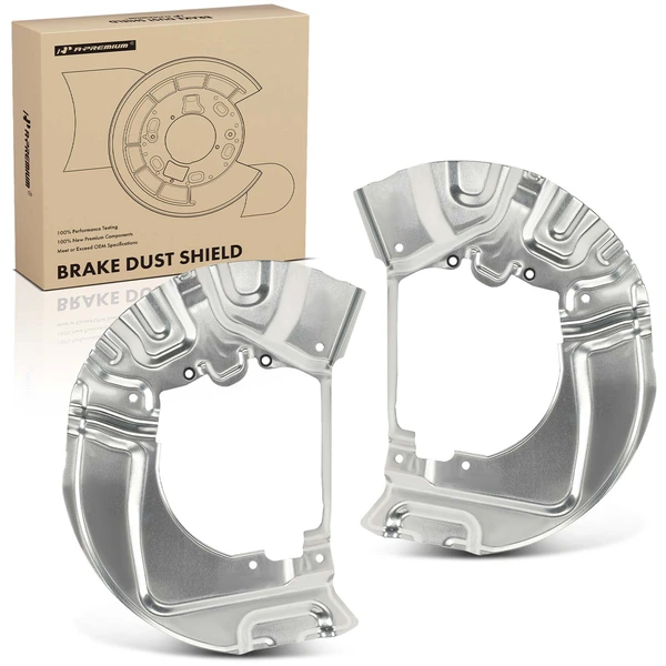 2 Pcs Front Brake Dust Shield for 2006-2010 BMW 550i