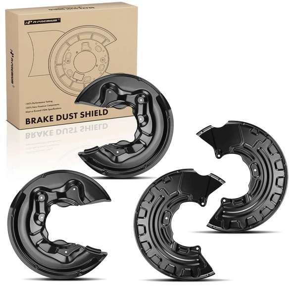 4 Pcs Front & Rear Brake Dust Shield for 2003-2013 Audi A3