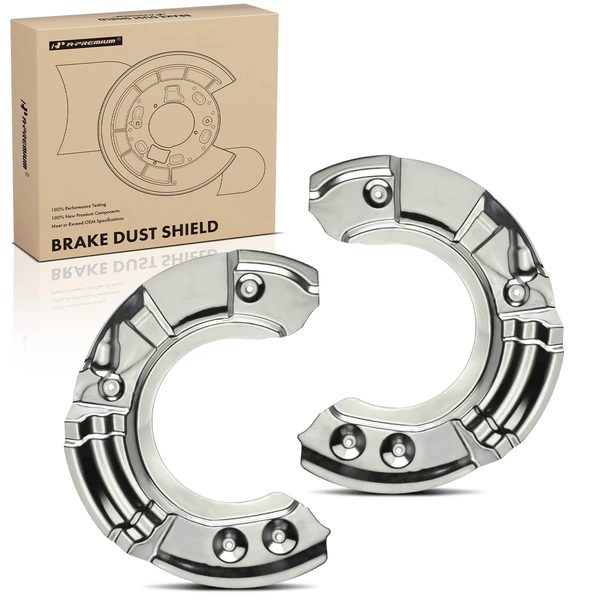 2 Pcs Front Brake Dust Shield for 2011-2016 BMW 528i