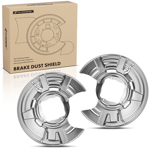2 Pcs Rear Brake Dust Shield for 2013-2019 BMW 650i Gran Coupe
