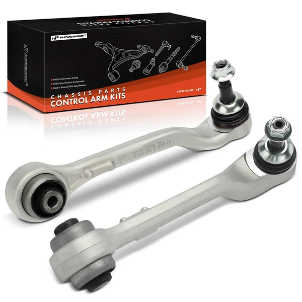 2-Pc Control Arm and Ball Joint Kit, Front Driver & Passenger Lower Rearward with Ball Joint A-Premium APCA7249