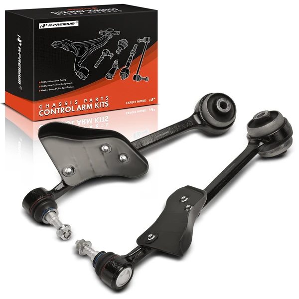 2015-2022 Ford Mustang 2-Pc Control Arm and Ball Joint Kit, Front Driver & Passenger Lower Forward with Ball Joint A-Premium APCA6635