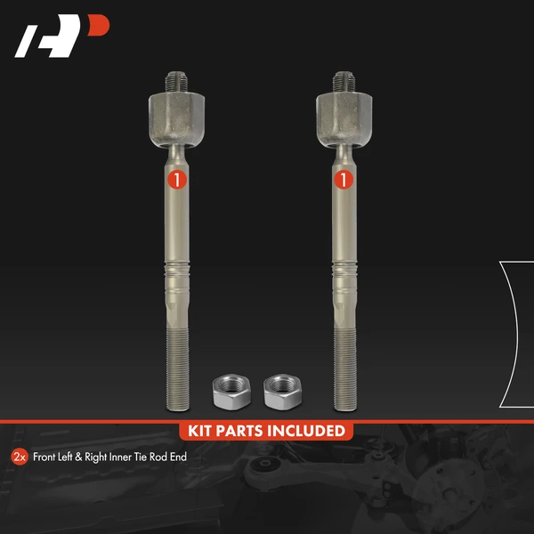 2 Pcs Front Inner Steering Tie Rod Ends for Audi A4 17-20 A4 Quattro