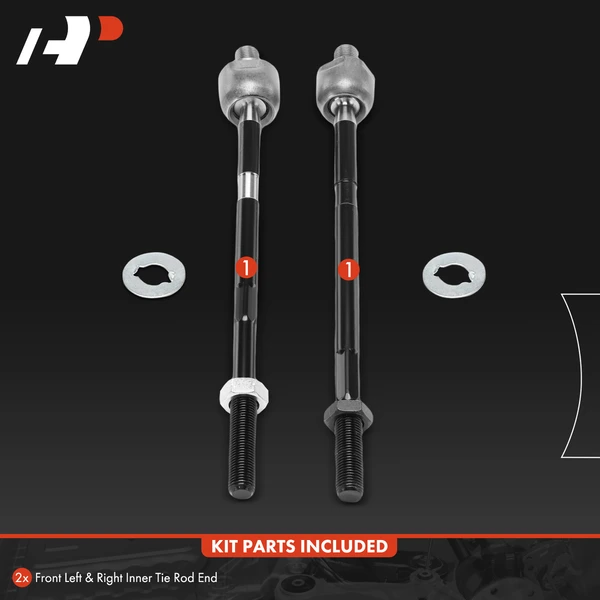 2 Pcs Front Inner Tie Rod Ends for Kia Sephia 1998-2001 Spectra 2000-2004