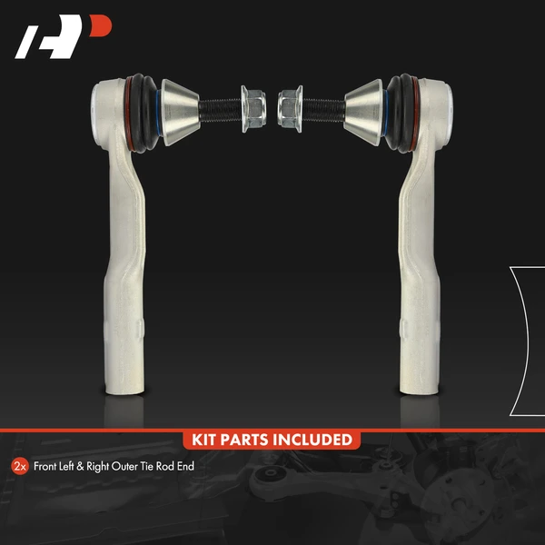 2 Pcs Front Outer Tie Rod Ends for Mercedes-Benz SL400 450 550 SL63 AMG