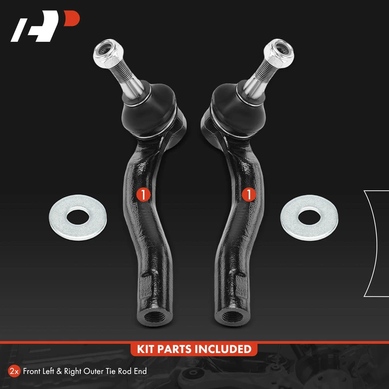 2 Pcs Front Outer Tie Rod Ends for Toyota Prius 2004-2009