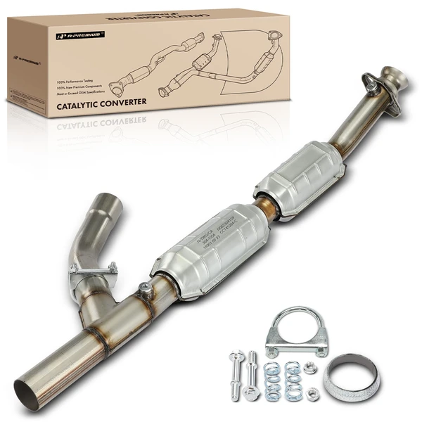 2003-2007 Ford E-250 1-PC Catalytic Converter Right Passenger Side Fit Federal Emissions A-Premium APCCT394