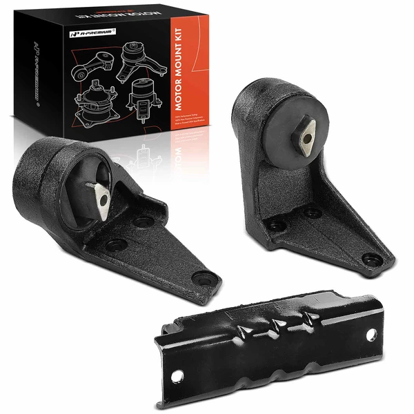 1994-1998 Dodge Ram 3500 3-Pc Engine Mount and Transmission Mount Kit A-Premium APEM1290