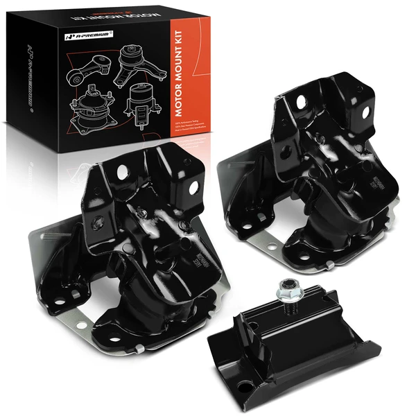 2007-2013 GMC Sierra 1500 3-Pc Engine Mount and Transmission Mount Kit Front & Rear A-Premium APEM1329