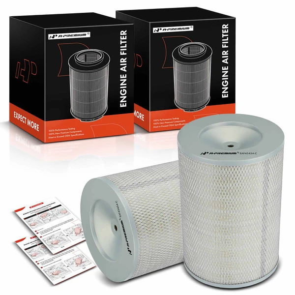 2 Pcs Engine Air Filter for 2002-2004 2006 Hummer H1