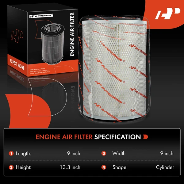 2 Pcs Engine Air Filter for Hummer H1 2002-2004 2006 AM General Hummer 1992-2001