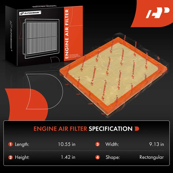 2 Pcs Engine Air Filter for Lexus GS F 16-20 IS F 08-14 IS500 22-24 RC F 15-23