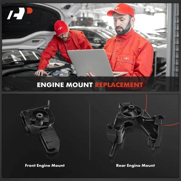 2-Pc Engine Mount Front & Rear A-Premium APEM1447