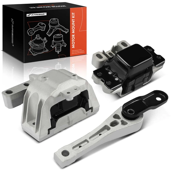 2014-2017 2020-2022 Volkswagen Passat 3-Pc Engine Mount and Transmission Mount Kit Left & Right & Rear A-Premium APEM1491