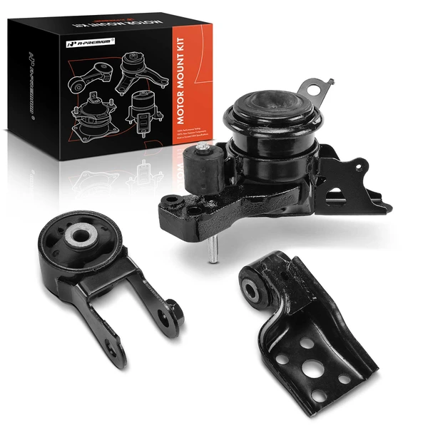 2012-2019 Toyota Prius C 3-Pc Engine Mount and Transmission Mount Kit Rear & Right A-Premium APEM1478