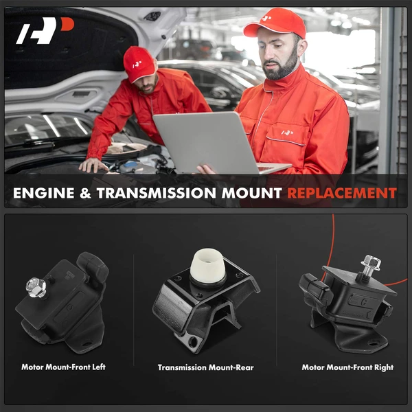 3-Pc Engine Mount and Transmission Mount Kit Front & Rear A-Premium APEM1471