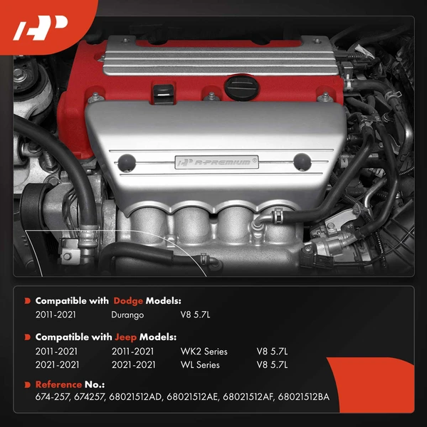 Right Exhaust Manifold with Gasket for Jeep Grand Cherokee Dodge Durango V8 5.7L